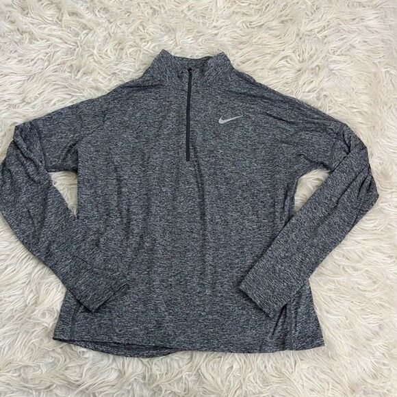 Nike Women's Element 1/2 Zip Running Pullover Top Heathered Grey Medium Running - Picture 1 of 9